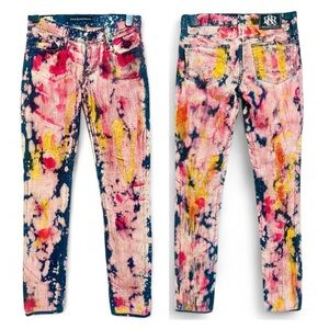 Rock & Republic Colorful Denim Jeans with Logo Button 24